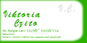 viktoria czito business card